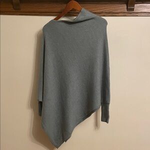 Poncho - Elegant Gray Blue